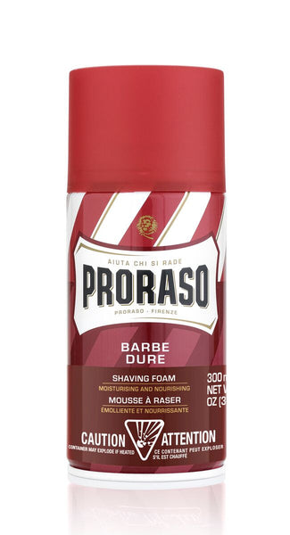 Proraso Barberskum - Sandeltræsolie og Shea butter (tæt skæg), 300 ml