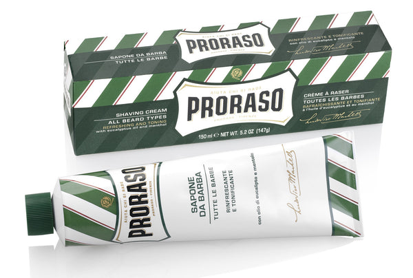 Proraso Barbercreme – Eucalyptus & Menthol, 150 ml.